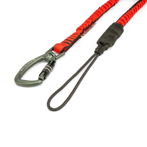 Bungee Tether Dual-Action Swivel Carabiner - 7kg / 15lb