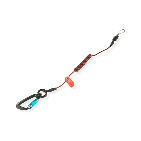 Coil E-Tether With Dual-Locking Carabiner - 0.5kg / 1.1lb