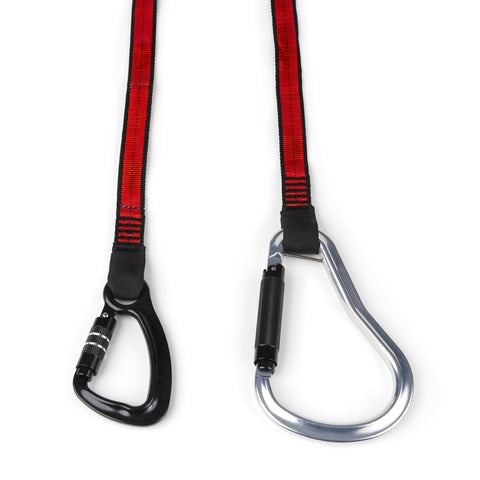 Webbing Tether Heavy-Duty Dual-Action Carabiner - 36.9kg / 81lb